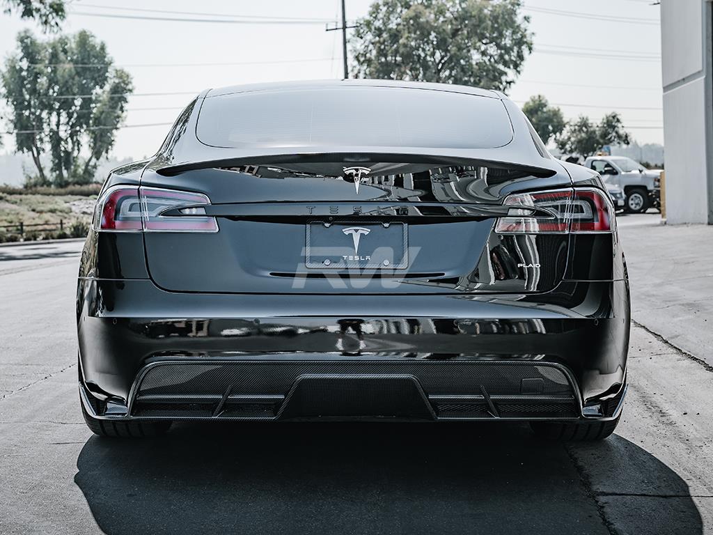 Model S/Plaid Carbon Fiber Rear Diffuser