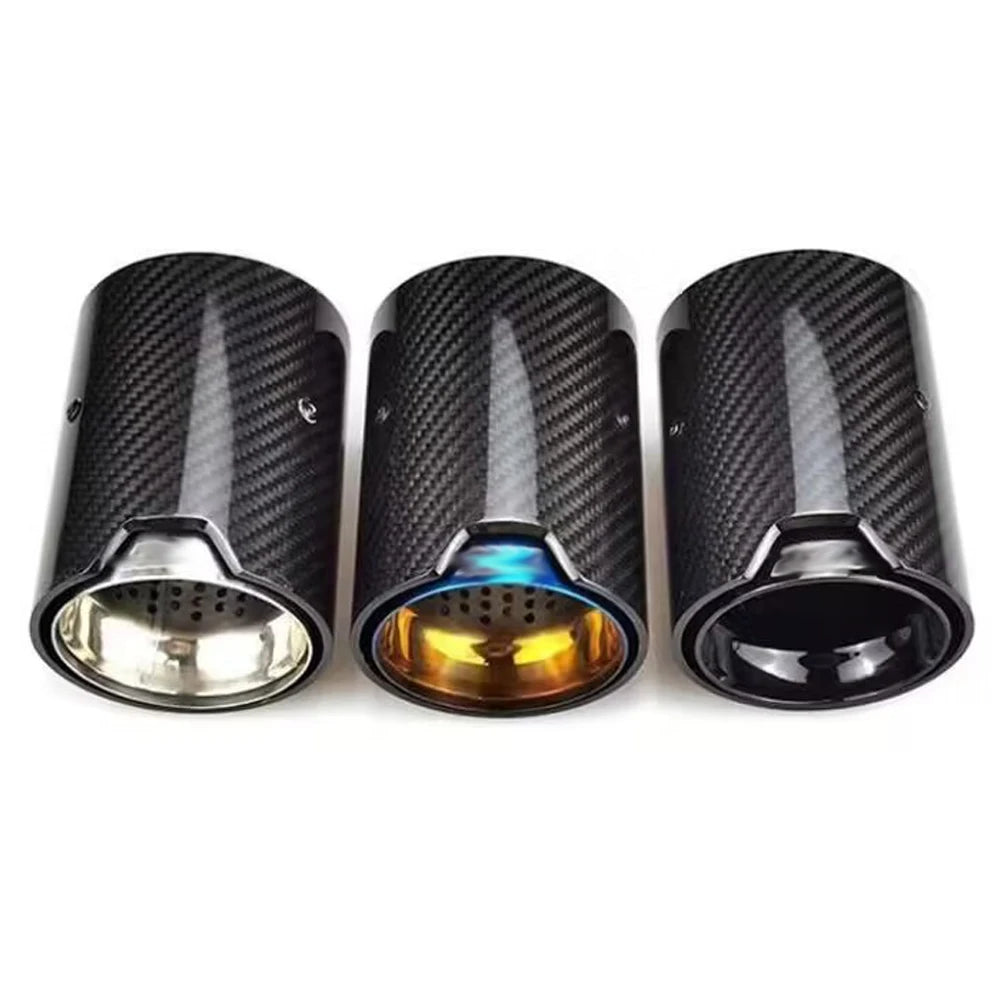 Carbon Fiber Dual Exhaust Tips for F & E Chassis