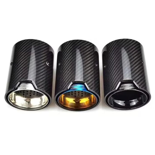 Carbon Fiber Dual Exhaust Tips for F & E Chassis