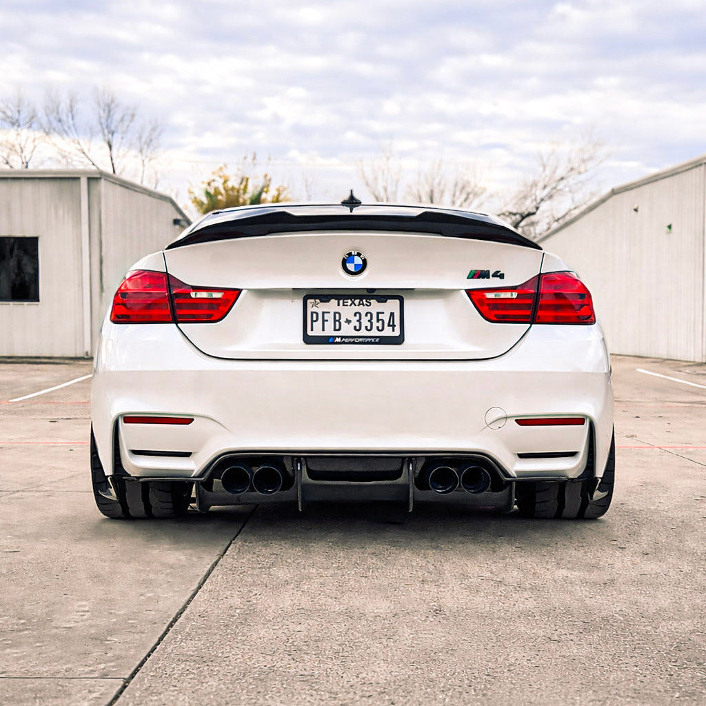 F8x M3/M4 PSM Style Carbon Fiber 4PC Diffuser