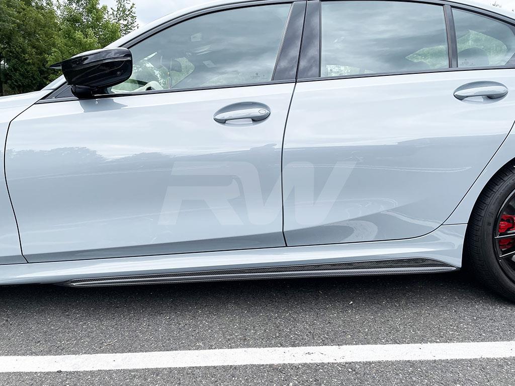 G20 MP Style Carbon Fiber Side Skirt Extensions