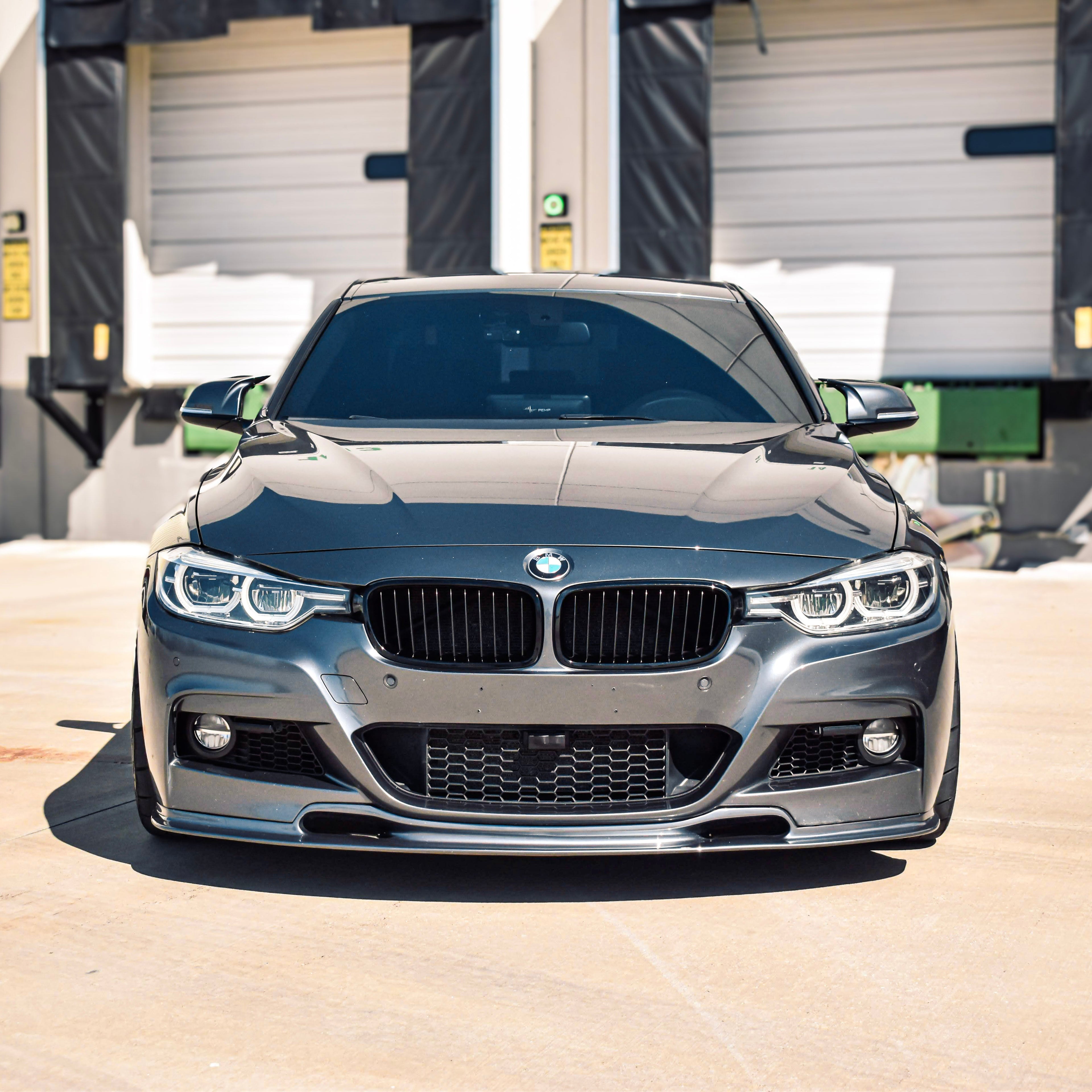 F30 V Style Carbon Fiber Front Lip