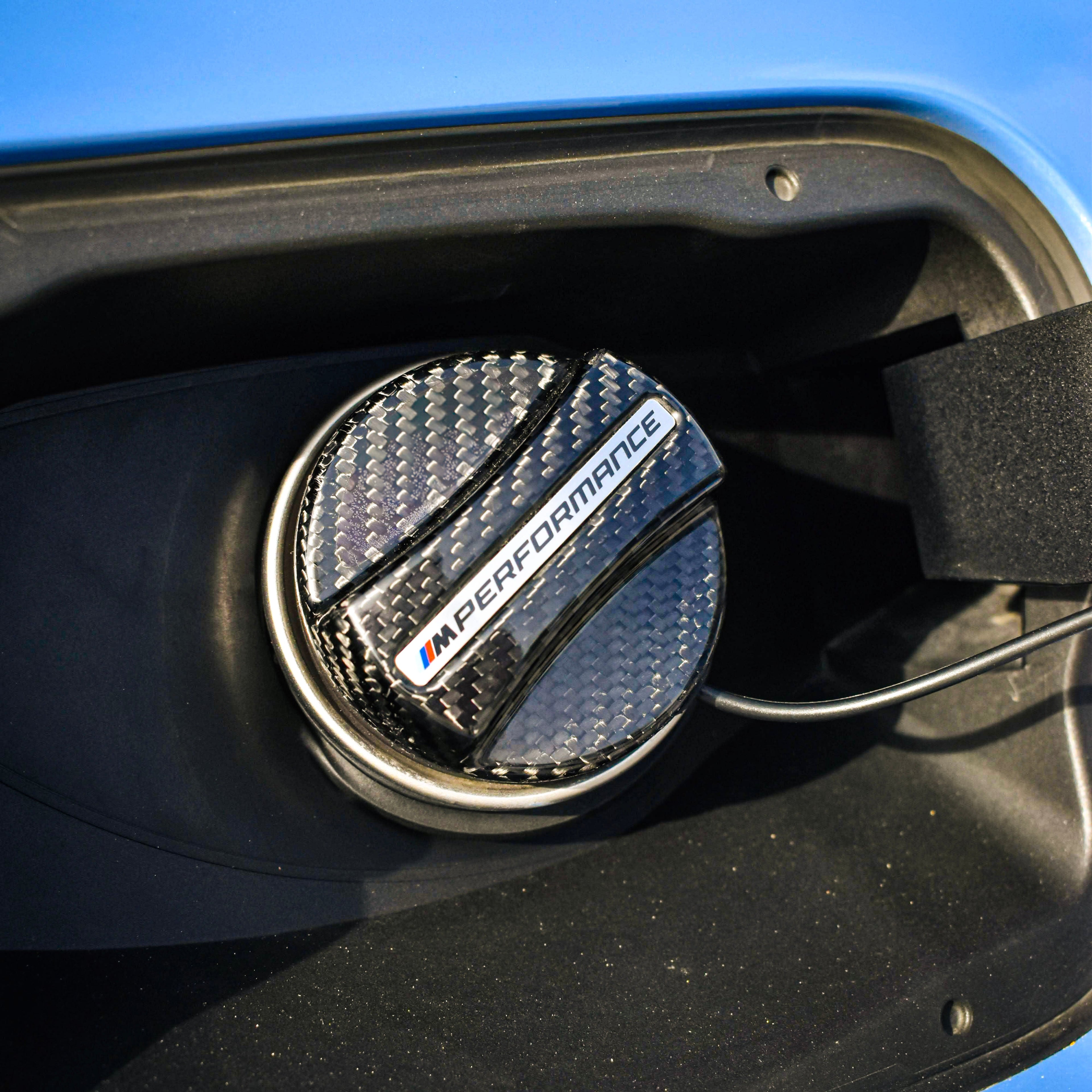 Carbon Fiber BMW MP Fuel Cap Cover