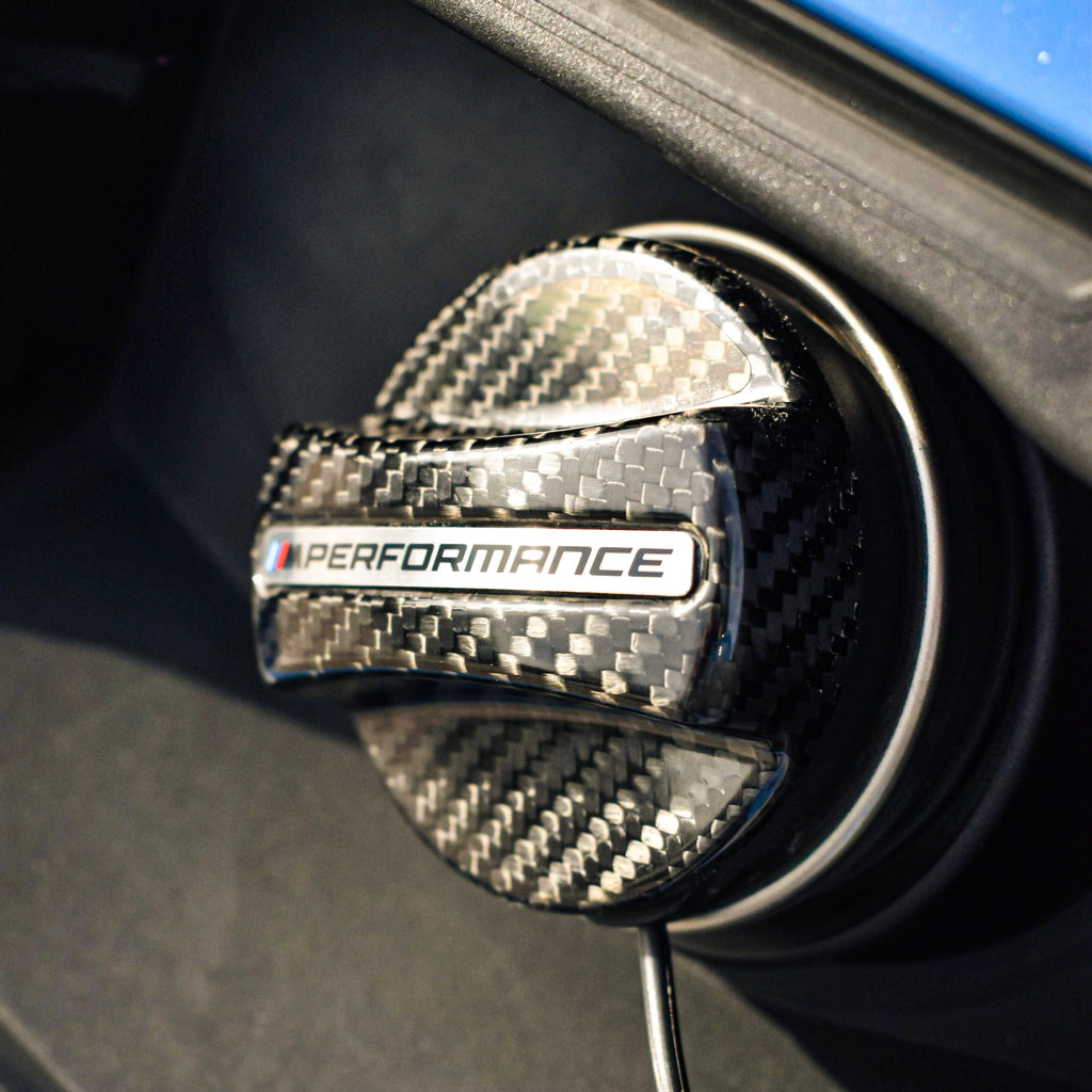 Carbon Fiber BMW MP Fuel Cap Cover