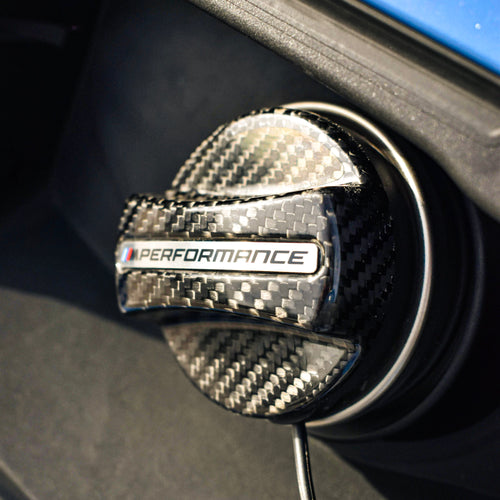Carbon Fiber BMW MP Fuel Cap Cover