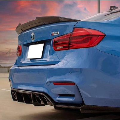 F30/F80 PSM Style Carbon Fiber High Kick Trunk Spoiler