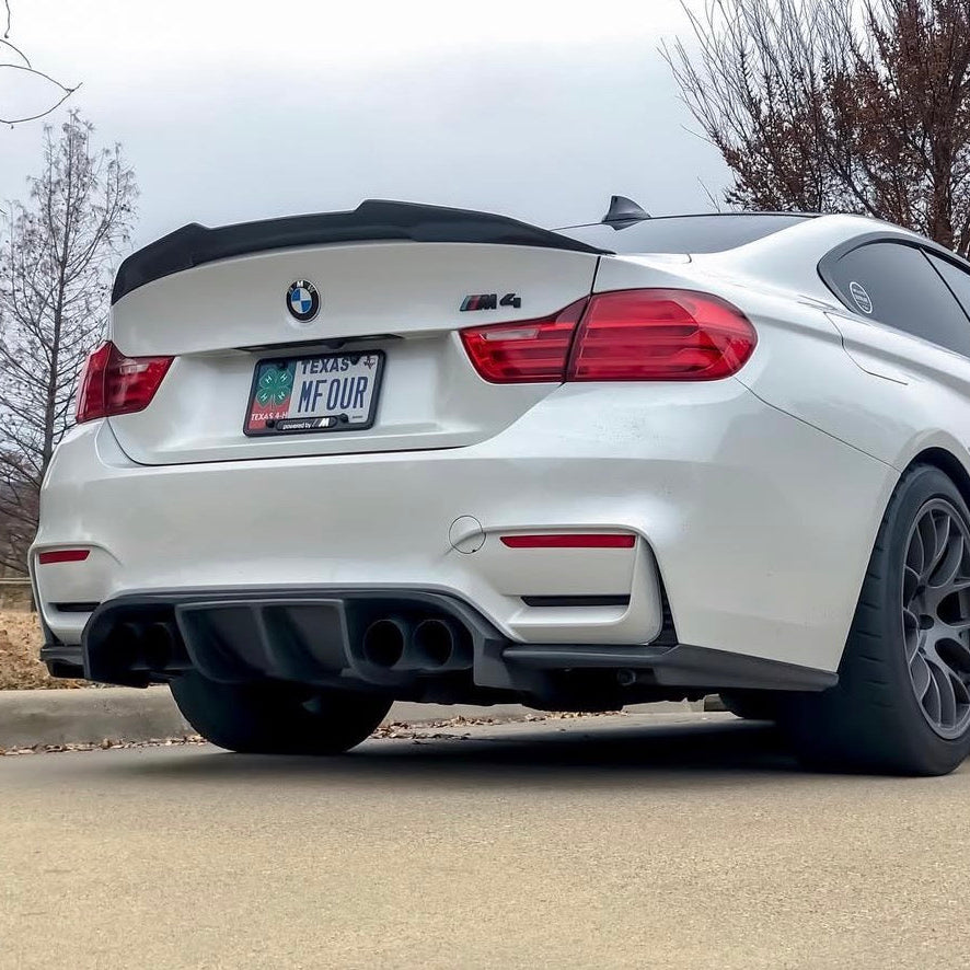 F82 M4 PSM Style Carbon Fiber High Kick Trunk Spoiler