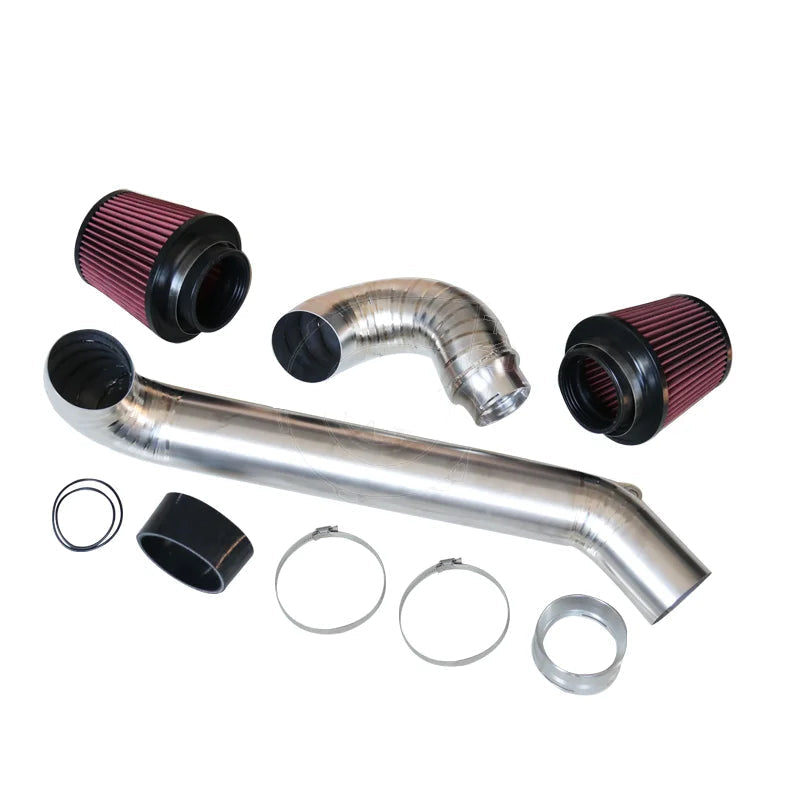 G8x M3/M4 Raw Silver Titanium High Flow Intakes