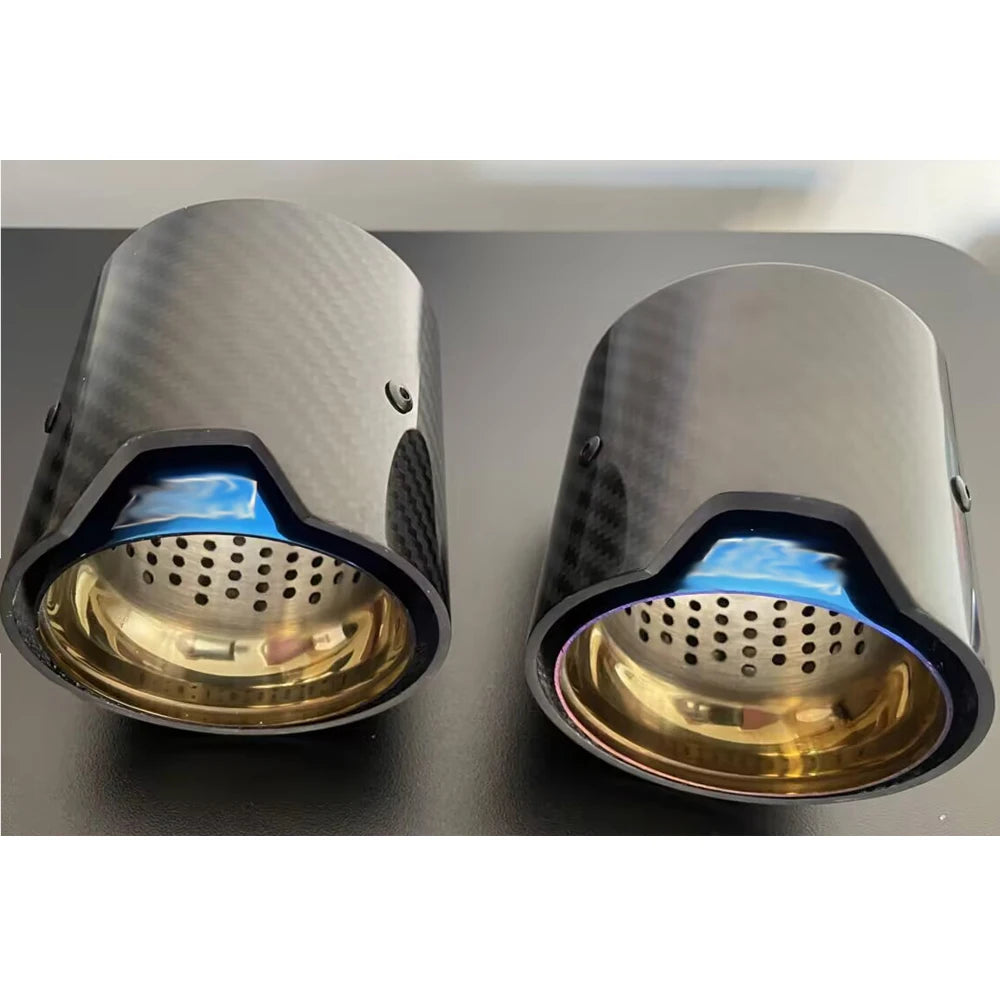 Carbon Fiber Dual Exhaust Tips for F & E Chassis