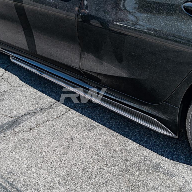 G20 MP Style Carbon Fiber Side Skirt Extensions