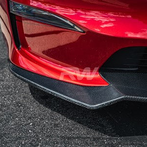 Model S/S Plaid Carbon Fiber Front Lip